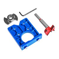 35mm Hinge Hole Jig Drill Guide Set DIY Woodworking Door Hole Opener Concealed Hinges Guide Door Saw Cabinet Accessories Tool