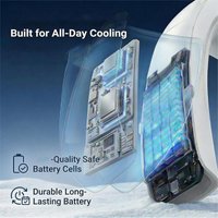 (AT52) Neck Air Conditioner with Semiconductor Cooling Plate, Rechargeable Wearable Neck Fan, for Office, Travel & Outdoor Use