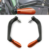 For NINJA 250 300 400 650 NINJA650R ZX-6R ZX 6R ZX-10R 7/8"22mm Handlebar Grips Handle Bar Brake Clutch Levers Guard Protection
