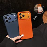 Official Tech Woven Fabric Magnetic Phone Case For iPhone 17 Air 16 15 14 13 12 11 Pro Max For Magsafe Charge Shockproof Cover