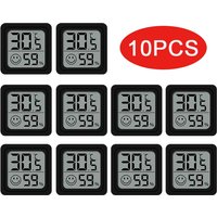 Mini Digital Thermometer Hygrometer LCD Indoor Room Temperature Humidity Meter for Baby Home Greenhouse 6PCS 10PCS Pack