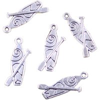 30pcs Charms Surfing Surfboard 20x8mm Antique Silver Color Pendants Making DIY Handmade Tibetan Finding Jewelry