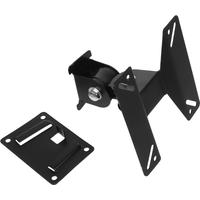 Adjustable HeavyDuty Iron TvMount WallBracket Black Stands Monitor Holder LivingRoom Bedroom Study Office FloatingShelves Rack