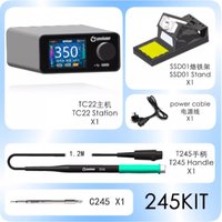 GEEBOON TC22 240W Soldering Station Kit with SDC01 Soldering Iron Stand + T245/T210 Handle + C245/C210 Soldering Iron Tip