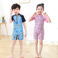3-12years old cartoon children's swimsuit boys and girls one-piece babymedium and small children boys swimsuit climbing suitbaby