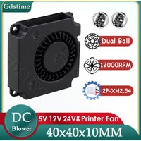 Gdstime 4010 Fan 24V 12V 5V 40MM*10MM DC Brushless Blower Fan 40MM Radial Fan 4CM Turbo Radiator for 3D Printer Accessories Part