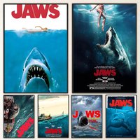 JAWS Poster High-definition poster stickers, suitable for bedroom, living room, home decoration