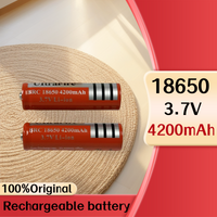 2026 New 18650 Lithium Battery 3.7V 4200mAh BRC 18650 Rechargeable Battery Lithium-Ion Battery for Flashlights and Power Banks