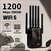 Long-Range WiFi Extender Booster Ethernet Port 1200 Square Feet Coverage Supports 55 Devices Easy Setup High-Performance Antenna