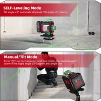 ONEVAN 16 Lines Laser Level green line Horizontal Vertical 360° Self-leveling Super Powerful Laser Level APP Remote Control