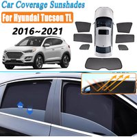 Car Mesh Sun Shades For Hyundai Tucson TL 2016~2019 2020 2021 Magnetic Sunshades Windshield Side Window Visor Tools Accessories