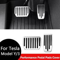 For Model Y Juniper Model 3 Highland Model 3/Y 2017-2026 For Tesla Performance Pedal Pads Cover Foot Aluminum Non-Slip Pedals