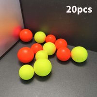 20pcs Extra Large Spherical Eye-Catching Beads, Round Float Tail, Soybean-Shaped Luoyang Ball Fishing Float