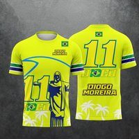 2026 MOTO GP Summer New Hot Motorcycle Racing Diogo Moreira No.11 Men's and Women's Casual Extra Large Loose Sports T-shirt