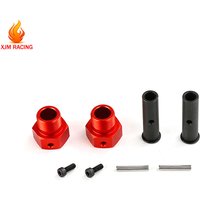 Metal 24mm Front Hex Strengthen Wheel Hub Shaft with Pin Kit for 1/5 HPI ROFUN BAHA ROVAN KM BAJA 5B 5T 5SC Truck Rc Car Parts