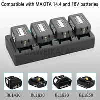 For Makita 18V 14.4V Li-Ion Battery Charger DC18RD DC18SF for Makita 14.4V 18V 20V BL1830 BL1840 BL1850 BL1860 Bl1430