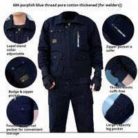 Men's work protective clothing, welding and anti scalding, construction workwear, top and pants set, labor protective clothing