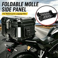 Folding Molle Panel Motorcycle Trunk Tail Box Universal Aluminum Alloy Tactical Panel Quick-Mounting Modular Organizer Storage