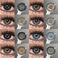 EYESHARE Beliebte farbige Kontaktlinse für Augen, schwarze Linse, Augenmode, braune Schönheit, farbige Schüler, graues Kontakt-blaues Augen-Make-up