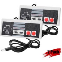 2PCS Wired USB for Nes Gamepad for Windows Pc,Mac,Linux,Raspberry Pi,Retropie,Nes Emulators Classic Nes Controller Gamepad