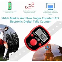 Mini Point Marker and Row Finger Meter LCD Digit Tally Counter Finger Digital Bead Timer Hand Tally Counter Clicker