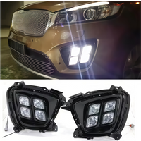 Front Bumper Fog Lamp Housing Cover Grille For Kia SORENTO 2015 2016