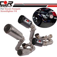 Exhausts Mufflers Stainless Steel Carbon End Cap For Ducati Panigale Streetfighter V4 2018-2024