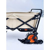 AliExpress NONE Stroller Skis 2 In 1 Snow Scooter Strollers Wheel Ski Sled Glider Skiing Attachment For Parents Sports Camping Jogging Cycling