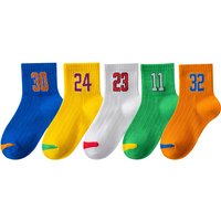 Jungen Socken 5 Paare/los Frühling Sommer Baumwolle Kinder Sport Socken Für Kinder Mädchen Baby