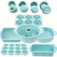 New Cake Mold 30-piece Baking Set Muffin Cup Cake Mold Silicone Baking Pan Toast Mold