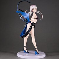 Figurka anime FGO Melusine w stroju kąpielowym, stojąca, model kolekcjonerski z PVC, dekoracja na biurko, ozdoba na PC, prezent dla fanów anime.