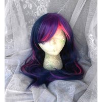 Twilight Sparkle Wig Purple & Pink MLP Cosplay Costume Synthetic High-Temperature Fiber Party Wigs