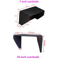 1PC 7/10inch Monitor Sun Hood TV Movie Video Display Visor Cage Protective Cover Light Shield Block Screen Mask Sunshade