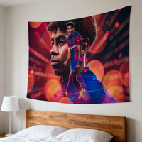 Football L-LamineS-ES Y-YamalS-ES Flag Durable Outdoor Indoor Patio Festive Decoration Classic Design Pole Wall Room Banner