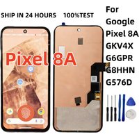 NEW 6.1" OLED Pixel 8A Display Screen For Google Pixel 8a GKV4X G6GPR G8HHN G576D LCD Display Touch Screen Digitizer Assembly