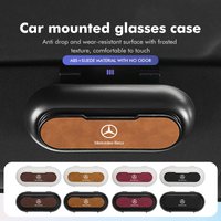 Car Glasses Case Storage Box Auto Accessories Sun Visor Holder For Mercedes Benz AMG A C E S G Class W201 W210 W108 W204 W205