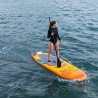 AQUA MARINA AMGO 366*84*15CM Inflatable Electric Fin Paddle Board Set 4-6km/h Speed Eco-Friendly Portable Includes Battery Motor