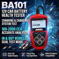 ANCEL BA101 12V Tester akumulatora samochodowego Analizator Tester obciążenia akumulatora samochodowego 100-2000CCA Obwód ładowania Narzędzia diagnostyczne