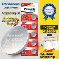100%Original PANASONIC CR2032 CR 2032 3V Lithium Battery(2-30pc)For Watch Calculator Clock Remote Control Toys Button Coins Cell