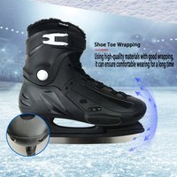 Thicken Ice Skates Hockey Shoes Strengthening Bracket Independent Velvet Inner Unisex Ice Blade Skate Shoes for Adult Beginner