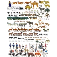 HO1:87 Animal Model Pigeon, Seagull, Wild Boar,Zebra, Seal,Tiger Lion Peacock Sea Lion Dolphin Wolf Pack Camel Animal Decor