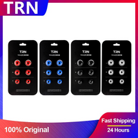 TRN 3Pairs (6pcs) Wired Earphone Memory Cotton Earmuffs Rebound Earplugs Headset PU Sponge Memory Sponge Headphones Eartips