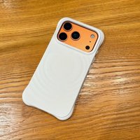 White Ripple Silicone Ripple Silicone Case for IPhone 14 15 16 17 Pro Max Case - Protective Magnetic Case image 3