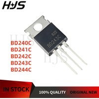 10Pieces Brand New BD241C BD240C BD242C BD243C BD244C BD241 BD240 BD242 BD243 BD244 Transistor TO-220 In Stock