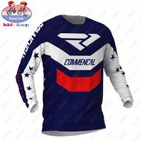 Commencal Kids Racing T-Shirt Off Road ATV Bicycle Cycling Motorcycle Jersey MTB DH MX Ropa Boys Long Sleeve Downhill Jerseys