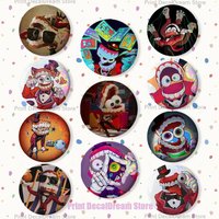 Cartoon C-Caine Enamel Pins Funny Cartoon Characters Badge Fashion Jewelry Accessories Round Snap-in Brooch on Backpack