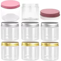 20Pcs Plastic Empty Jar with Aluminum Lid 150ml PET Food Packaging Bottles Oil Wax Storage Jars Cosmetics Face Cream Containers