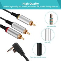 PSP AV Cable, o Video RCA Adapter Cord Video Cable TV Cable, PSP Component Replacement Cable for Game Players for PSP2000 3000