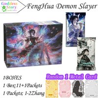 New Demon Slayer Collectible Cards FengHua Limited Edition Booster Box Animation Peripheral Game Collection Card Toy Gift