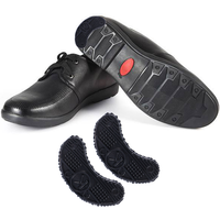 Heel Plates 20Pcs Anti- skid Shoe Heel Taps Shoe Repair Pad Replacement Toe Plates for Shoes ( Black )